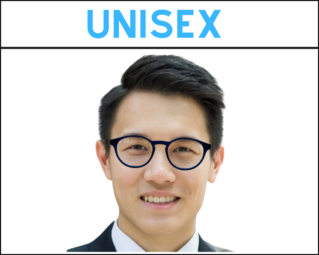 Micah In Sky Blue With Patterned Temples: Unisex Frame Fits Medium To wide Faces (jill)