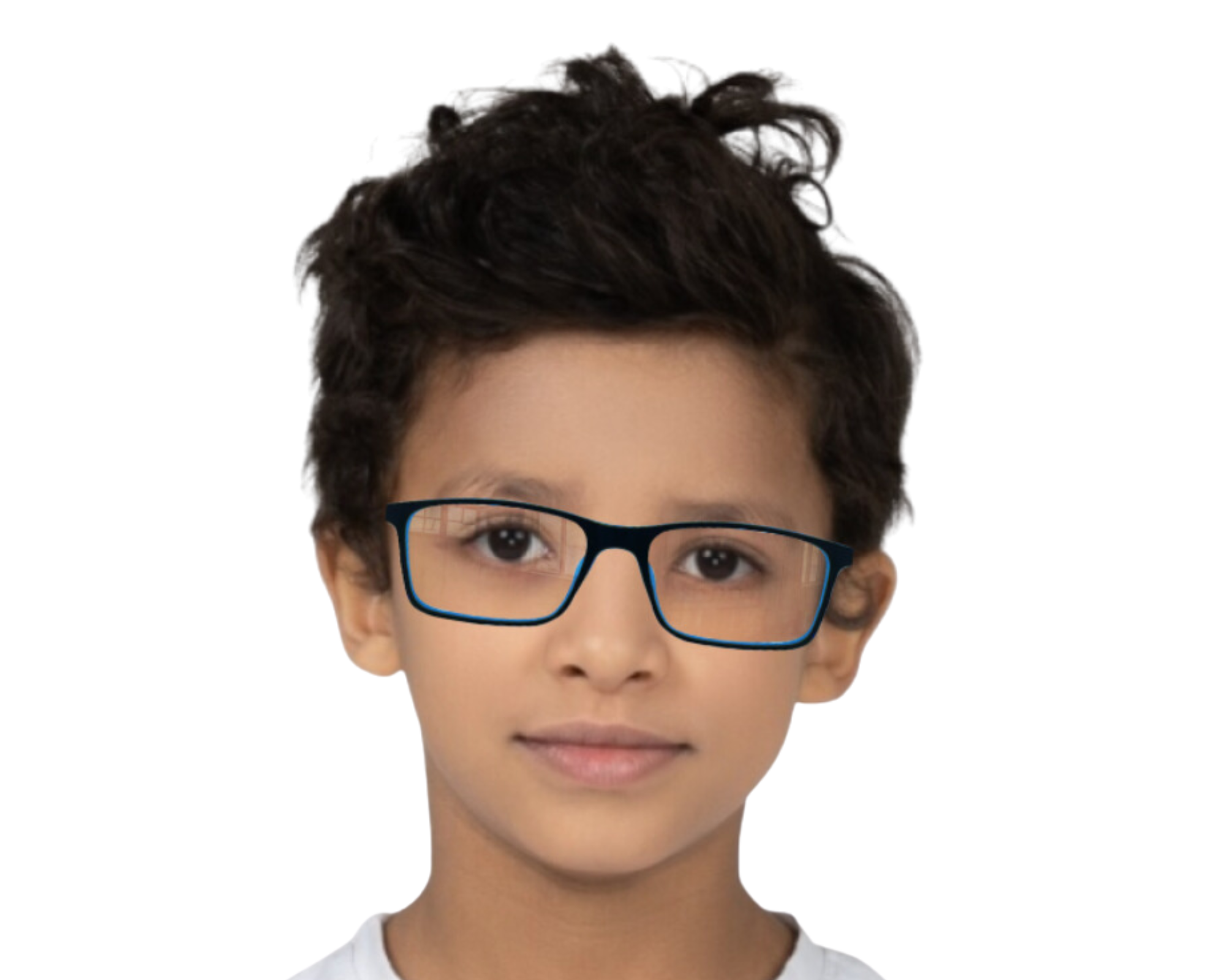 Baringer In Midnight Acetate With Lime Temples:  Kid's Eyewear For Ages 8-12