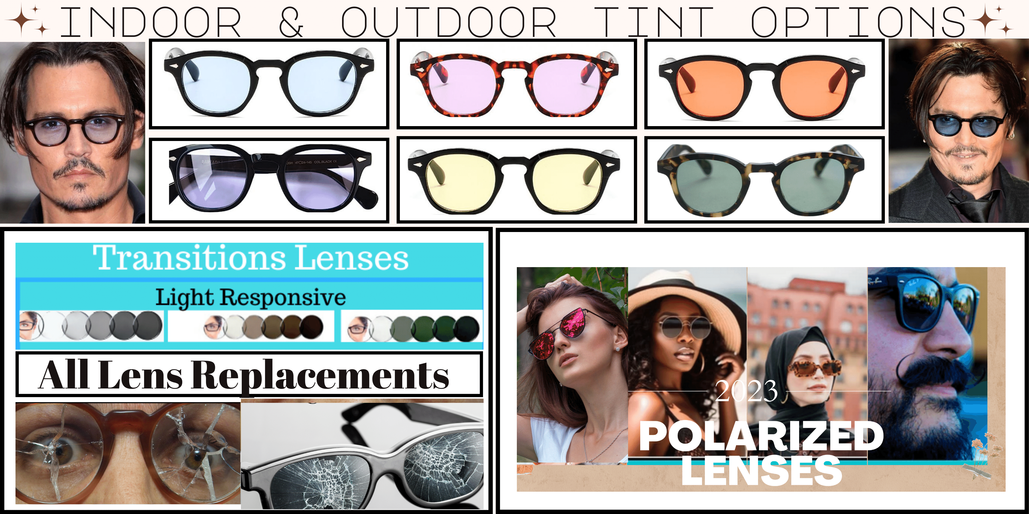 Non-Prescription Lens Replacements (1 quantity equals 1 pair or 2 lenses)