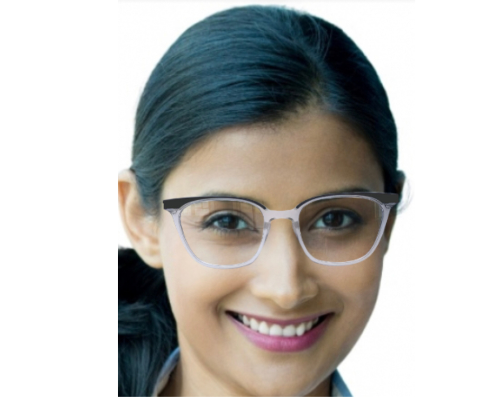 Chase In Black Crystal Acetate: Unisex/Modified Oval Frame Fits Small To Medium Size Faces