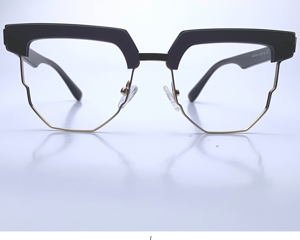Carlton In Black Obsidian Acetate: Unisex/Modified Oval Frame Fits Medium To Wide Faces