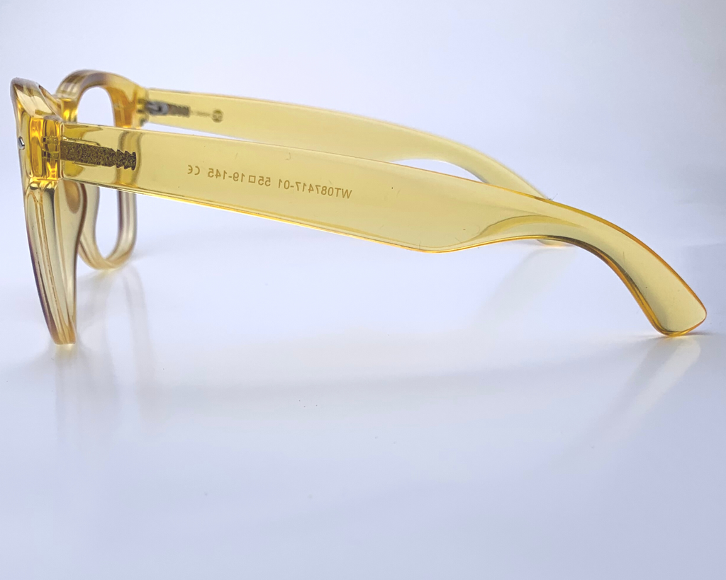 Jacmel In Burnt Banana: Unisex/Modified Square Frame Fits Medium To Wide Faces