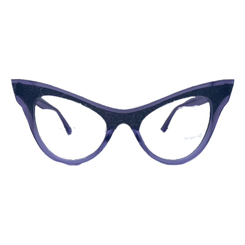 Delmas In Translucent Dyed Purple: Women's Cat Eye Fits Medium To Wide Faces