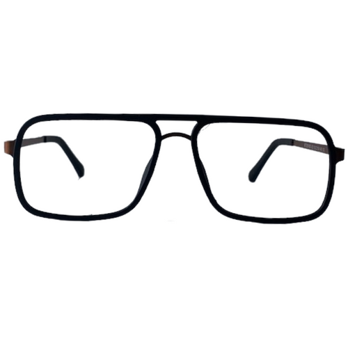 Benjamin In Midnight Acetate With Metal Temples: Men's Square Fits Medium To Wide Faces