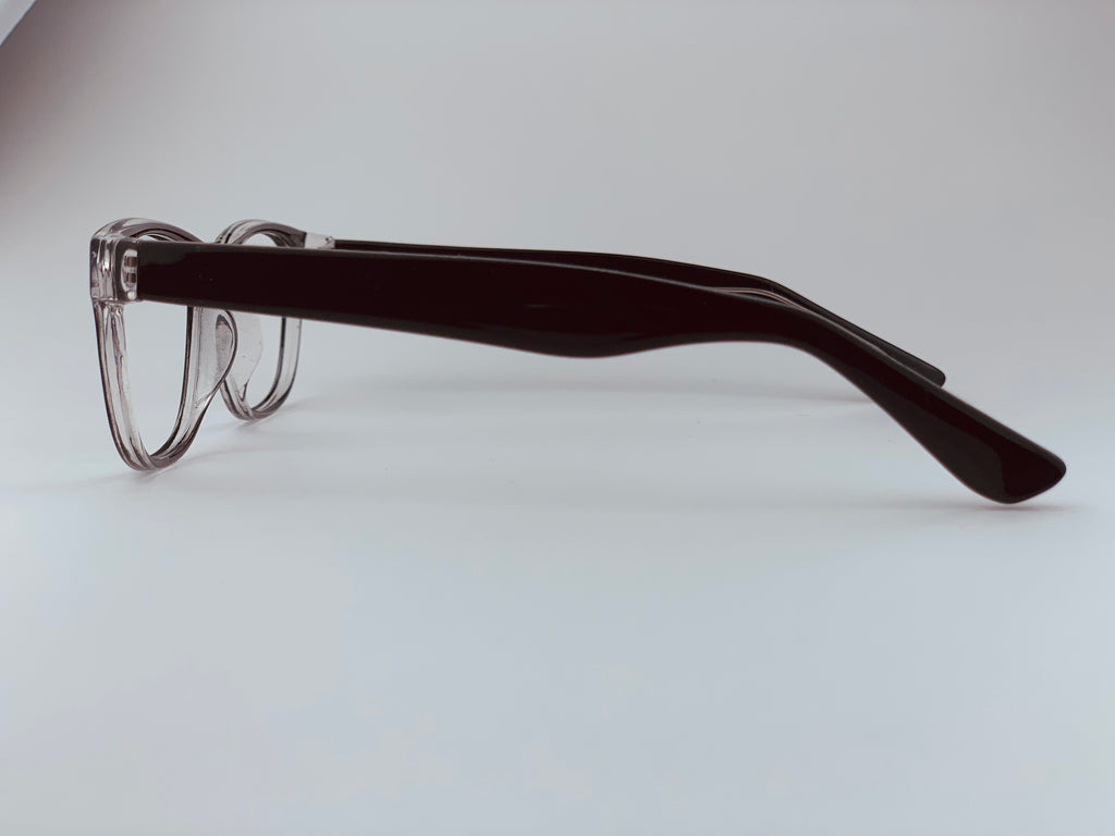 Chandler In Black Crystal: Unisex/Modified Oval Frame Fits Medium To Wide Faces