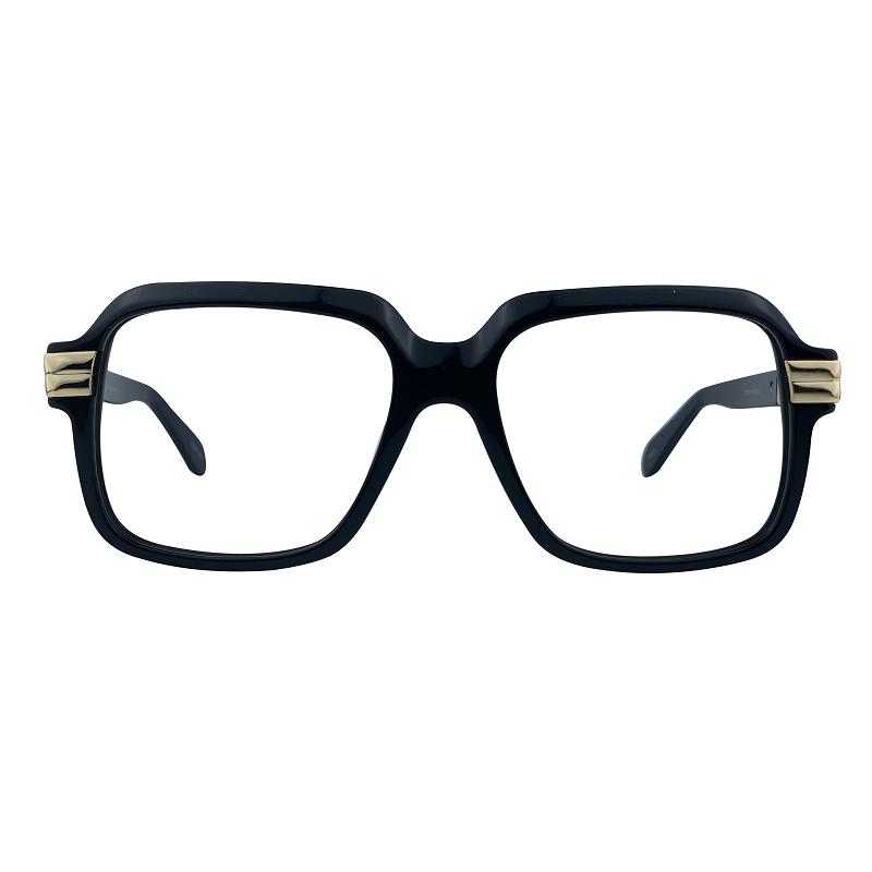 Ephraim In Black Silk Acetate : Unisex/Modified Square Frame Fits Medium To Wide Faces (103095)