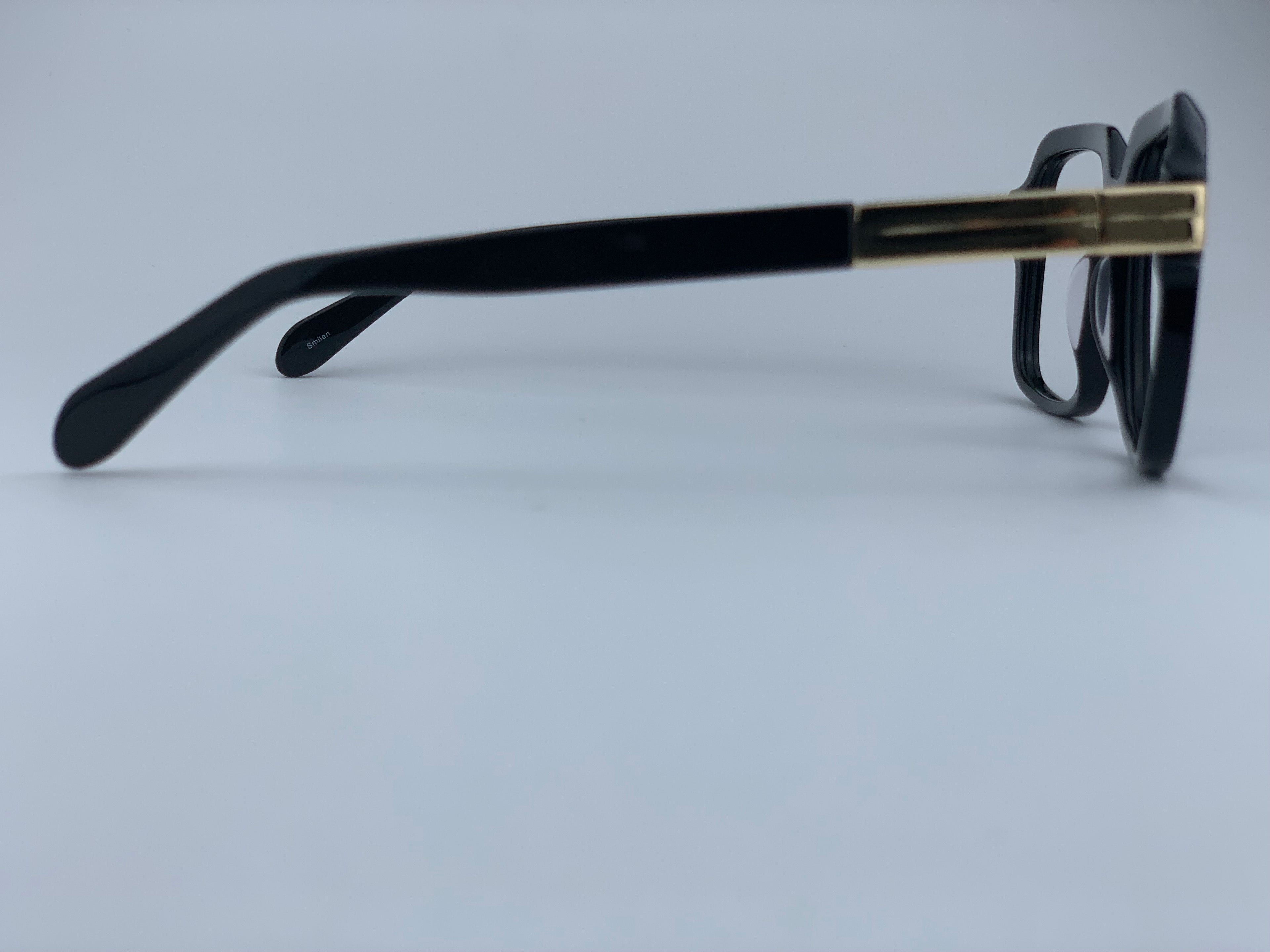 Ephraim In Black Silk Acetate : Unisex/Modified Square Frame Fits Medium To Wide Faces (103095)