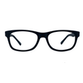 Mara In Midnight Charcoal Acetate:  Unisex Modified Oval fits Small To Medium Size Faces (jill)