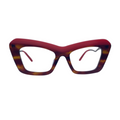 Kayla In Burgundy Tortoise: Women's Cat Eye Fits Medium To Wide Faces (jill)