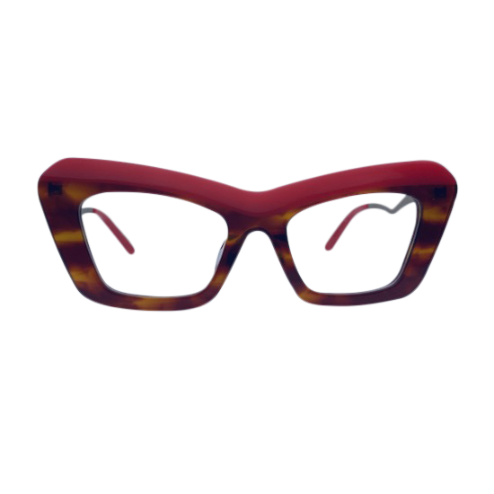 Kayla In Burgundy Tortoise: Women's Cat Eye Fits Medium To Wide Faces (jill) (105218)