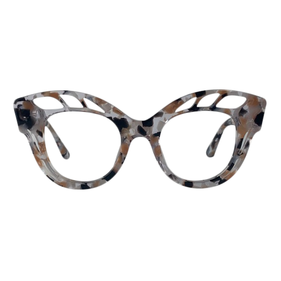 Hannah In Speckled  Acetate: Women's Cat Eye Fits Medium To Wide Faces