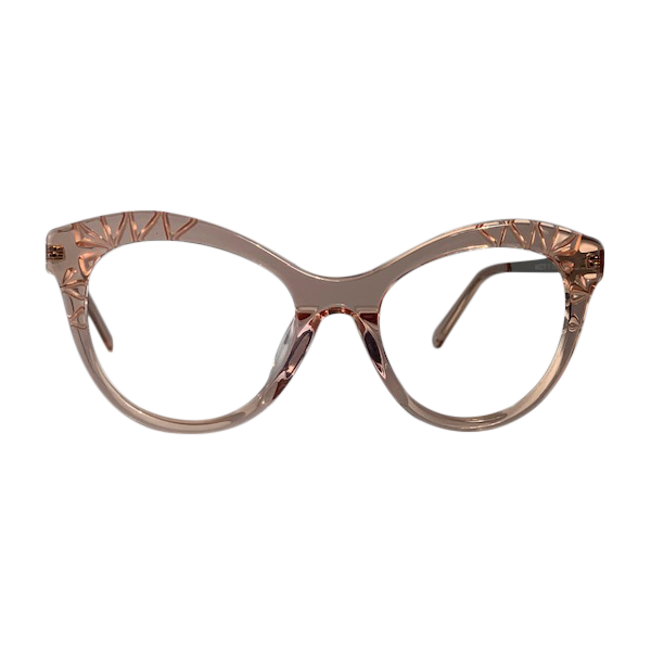 Leah In Rose Quartz Acetate; Women's Cat Eye Fits Medium To Wide Faces (jill)