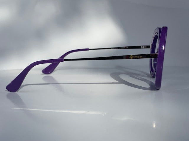 Beverly In Purple Mesh Acetate: Women's Modified Oval  Fits Medium To Wide Faces