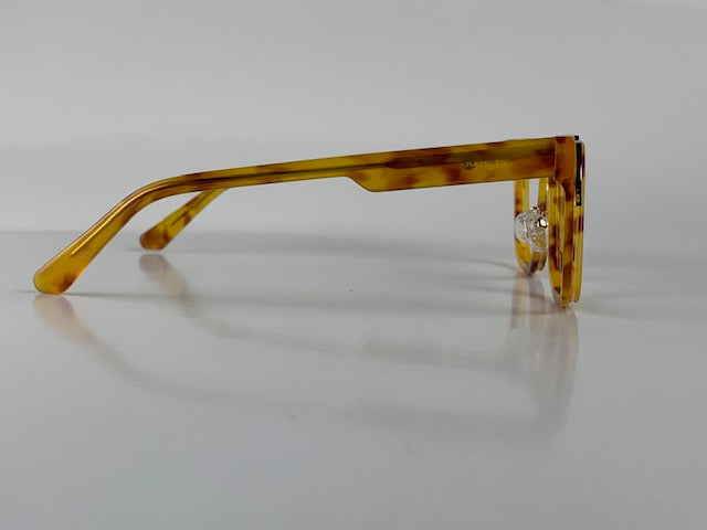 Abel In Banana Tortoise: Unisex Square Fits Medium To Wide Faces (100593)