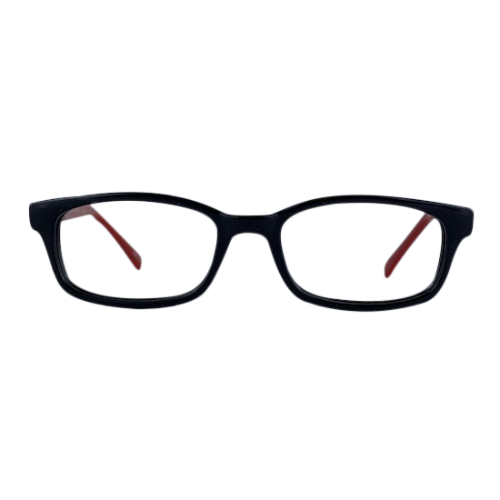 Pascal In Midnight Acetate With Ruby Temples: Kid's Eyewear Fits Age 8-12