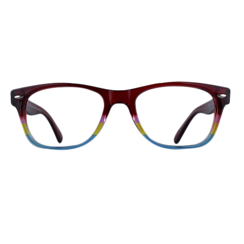 Peri In Brown With Candy Gradient Bottom:  Kid's Eyewear For Ages 10-14