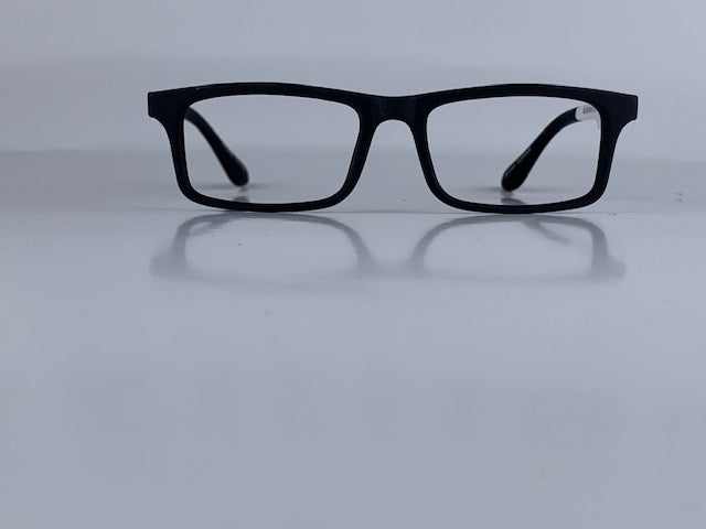 Bailey In Midnight Acetate With White Temples:  Kid's Eyewear For Ages 5-9 Years Old