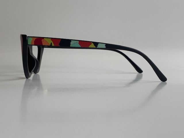 Vania In Splash Paint Acetate:  Frame Fits Medium Size Faces (jill)
