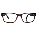 Micah In Indigenous Patterned Brown Temples: Unisex Frame Fits Medium To wide Faces (jill)