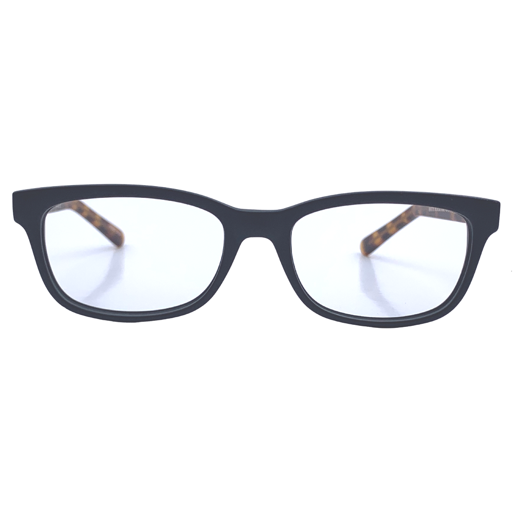 Shane In Charcoal Black With Tortoise: Unisex Frame With Modified Oval Fits Small To Medium Size Faces 48-19-140 (101483)
