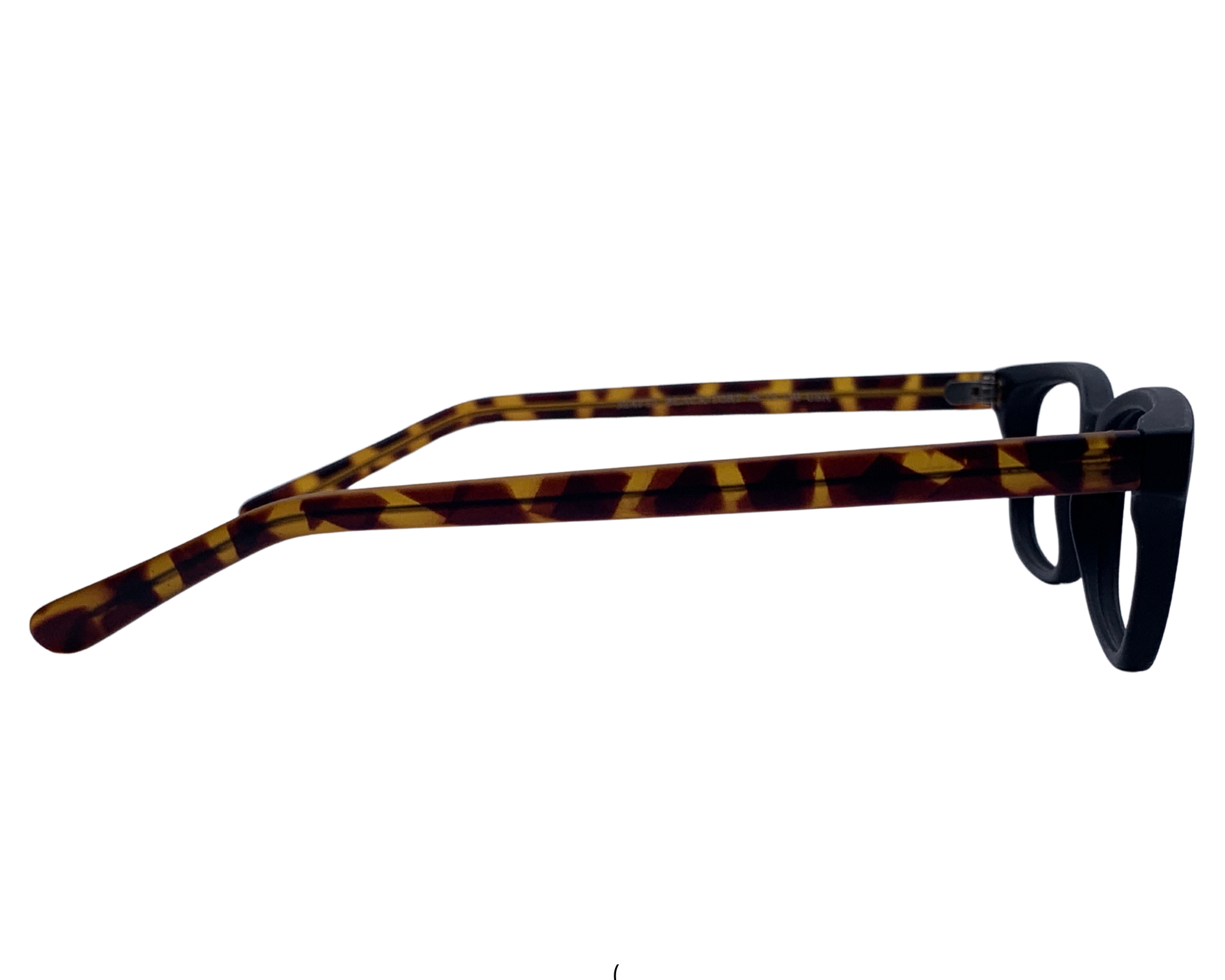 Shane In Charcoal Black With Tortoise: Unisex Frame With Modified Oval Fits Small To Medium Size Faces 48-19-140 (101483)