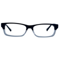 Amos In Faded Black Crystal: Unisex Square Fits Medium Size Faces